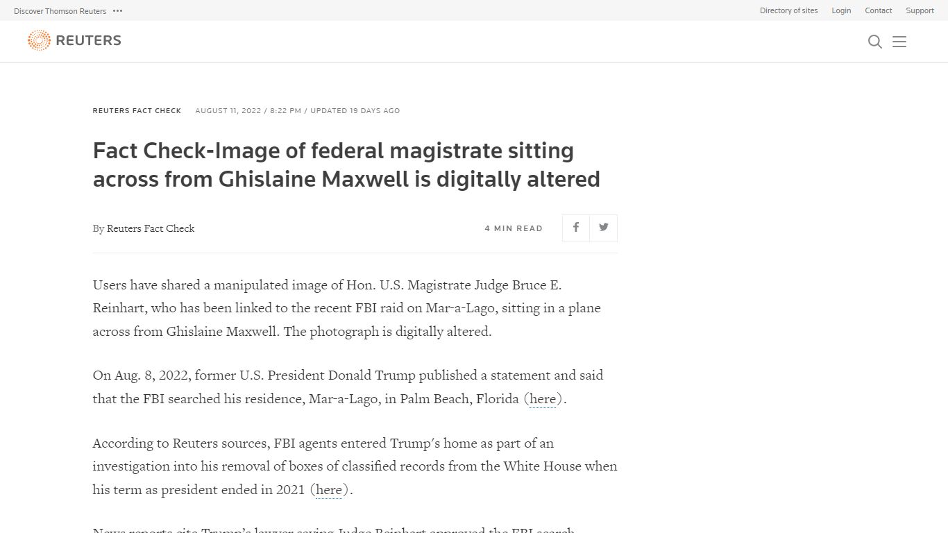 Fact Check-Image of federal magistrate sitting across from Ghislaine ...